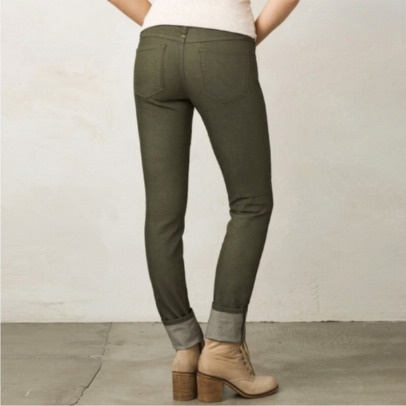 PrAna Women’s Kara Straight Leg Denim Jeans Cargo Green Size 10/30 - Picture 2 of 11